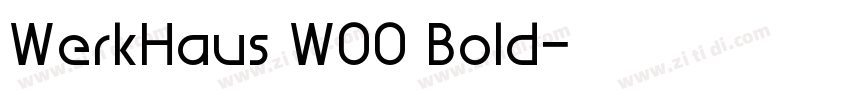 WerkHaus W00 Bold字体转换